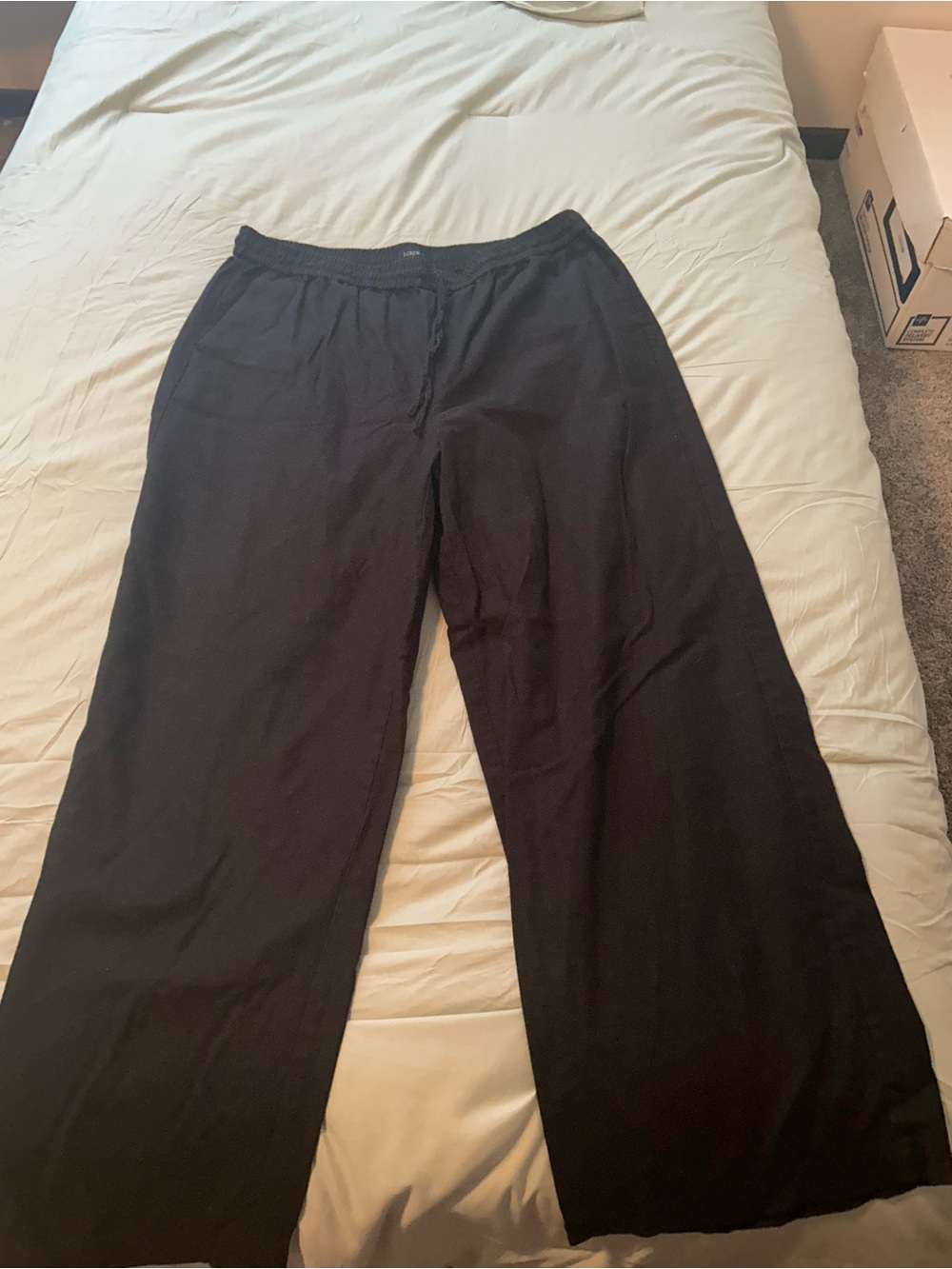 Women's Black Wide-Leg Lounge Pants